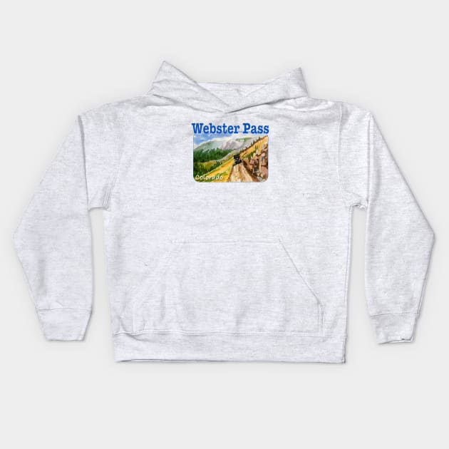 Webster Pass, Colorado Kids Hoodie by MMcBuck